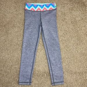 Ivivva by Lululemon Girls Sz 4 Leggings Grey Multi-Color